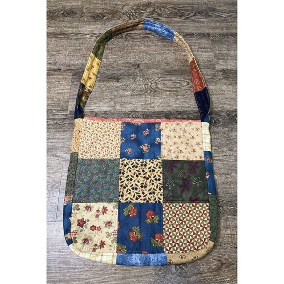 Hippie Crossbody Shoulder Bag Purse Patchwork Floral Paisley - Picture 4 of 5